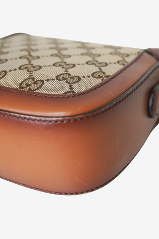 Gucci Monogram Small Lady Web Shoulder Bag - Designer Crossbody at The Find Luxury Resale - Vancouver, Canada