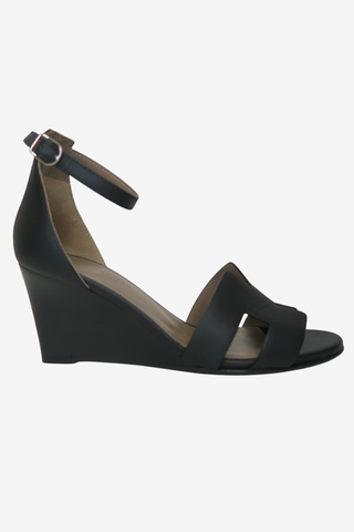 Hermes Legend H Logo Sandals 35.5 - Designer sandals at The Find Luxury Resale - Vancouver, Canada