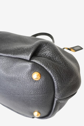 Prada Black Vitello Daino Tote Bag - Designer Handbags at The Find Luxury Resale - Vancouver, Canada