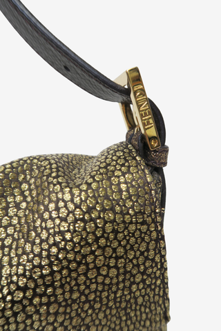 Fendi Metallic Gold Baguette Bag - Designer Handbags at The Find Luxury Resale - Vancouver, Canada