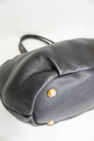 Prada Black Vitello Daino Tote Bag - Designer Handbags at The Find Luxury Resale - Vancouver, Canada