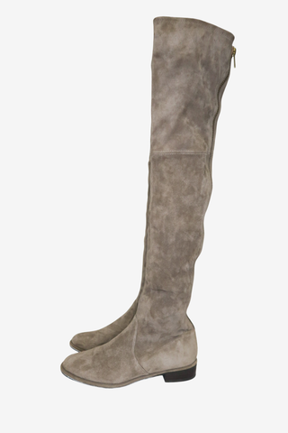 Stuart Weitzmann Beige Boots Sz 7 - Designer shoes at The Find Luxury Resale - Vancouver, Canada