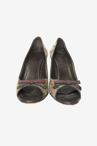 Gucci GG Canvas Espadrilles Sz 36.5 - Designer shoes at The Find Luxury Resale - Vancouver, Canada