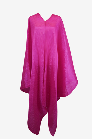 Pleats Please Pink Poncho