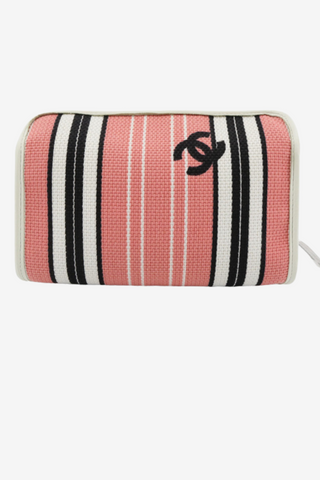 Chanel Coco Mark Canvas Pouch - Designer Clutch at The Find Luxury Resale - Vancouver, Canada