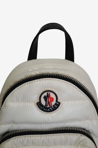 Moncler White Backpack - Designer Handbags at The Find Luxury Resale - Vancouver, Canada