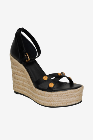 Versace Espadrille Wedges sz 40.5 - Designer shoes at The Find Luxury Resale - Vancouver, Canada