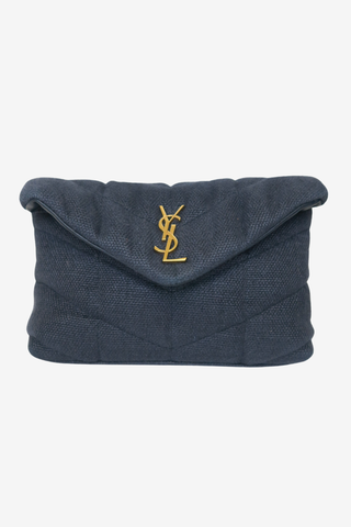 Saint Laurent Canvas Toy Monogram Puffer Bag - Designer handbags at The Find Luxury Resale - Vancouver, Canada