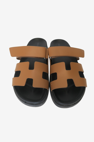 Hermès Chypre Slides sz 37 - Designer Flats at The Find Luxury Resale - Vancouver, Canada