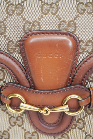 Gucci Monogram Small Lady Web Shoulder Bag - Designer Crossbody at The Find Luxury Resale - Vancouver, Canada