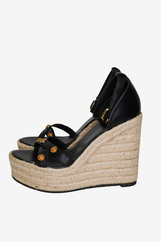 Versace Espadrille Wedges sz 40.5 - Designer shoes at The Find Luxury Resale - Vancouver, Canada