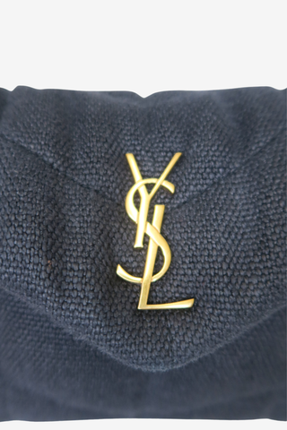Saint Laurent Canvas Toy Monogram Puffer Bag - Designer handbags at The Find Luxury Resale - Vancouver, Canada
