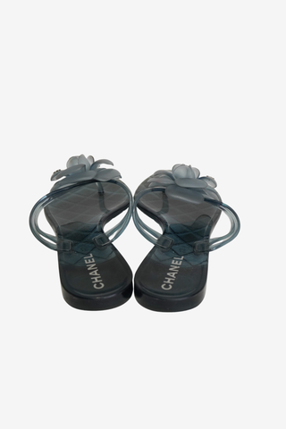 Chanel PVC Slides sz 37 - Designer sandals at The Find Luxury Resale - Vancouver, Canada