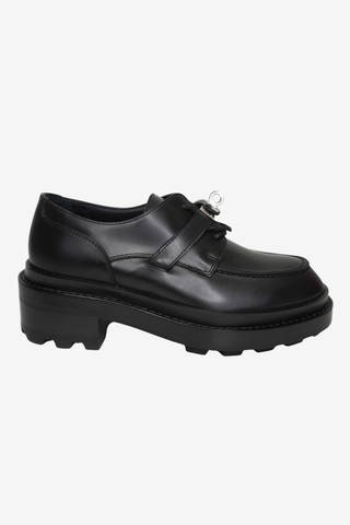 Hermes Black Kelly Loafers sz 35.5 - Designer Loafer at The Find Luxury Resale - Vancouver, Canada