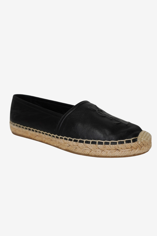 Saint Laurent Leather Espadrilles sz 35
