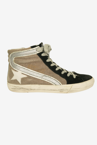 Golden Goose High-Top Distressed Accents Sneakers sz 37