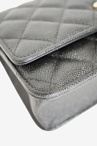 Chanel Turnlock CC Bow Wallet On Chain