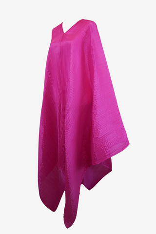 Pleats Please Pink Poncho
