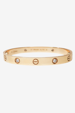 Cartier LOVE Bracelet, 4 Diamonds - Designer Bracelets at The Find Luxury Resale - Vancouver, Canada