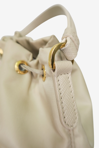 Prada Tessuto Nylon Bucket Bag - Designer Handbags at The Find Luxury Resale - Vancouver, Canada