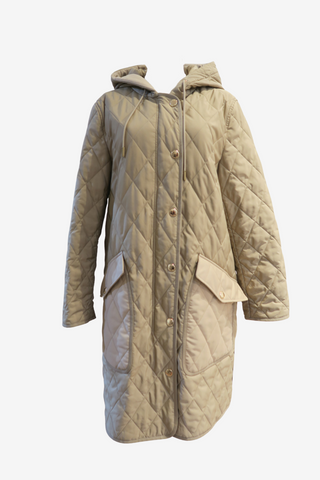 Burberry Quilted Coat Sz L