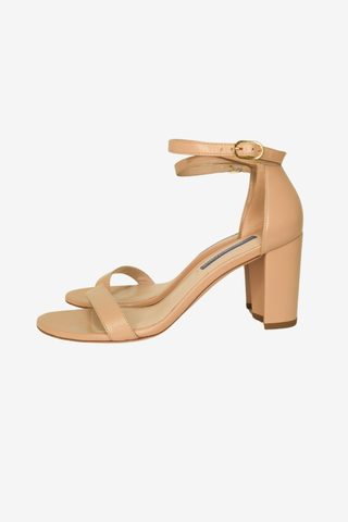 Stuart Weitzman Leather Sandals sz 37.5 - Designer sandals at The Find Luxury Resale - Vancouver, Canada