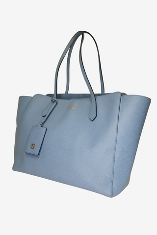 Gucci Swing Blue Tote - Designer handbag at The Find Luxury Resale - Vancouver, Canada