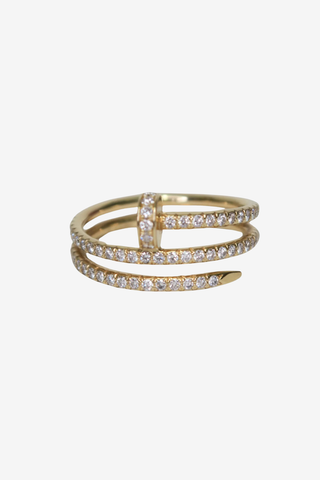 Cartier Juste Un Clou Ring Double Half-Paved - Designer Accessories at The Find Luxury Resale - Vancouver, Canada