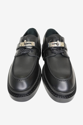 Hermes Black Kelly Loafers sz 35.5 - Designer Loafer at The Find Luxury Resale - Vancouver, Canada