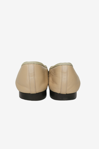Chanel Interlocking CC Logo Leather Ballet Flats sz 36.5 - Designer Flats at The Find Luxury Resale - Vancouver, Canada