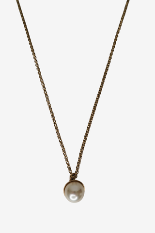 Christian Dior Pearl Pendant Necklace