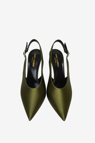 Saint Laurent Satin Pumps sz 39.5