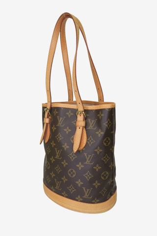 Louis Vuitton Monogram Petit Bucket Bag - Designer Handbags at The Find Luxury Resale - Vancouver, Canada