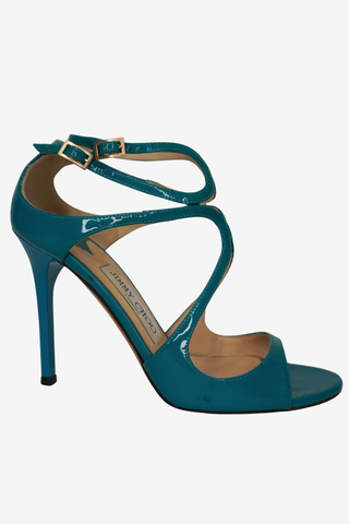 Jimmy Choo Blue sandals sz 37.5
