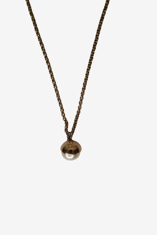 Christian Dior Pearl Pendant Necklace