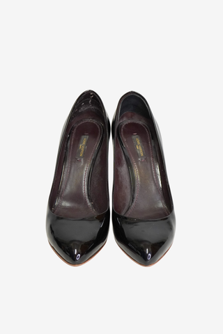 Louis Vuitton Black Patent Pumps sz 38.5 - Designer pumps at The Find Luxury Resale - Vancouver, Canada