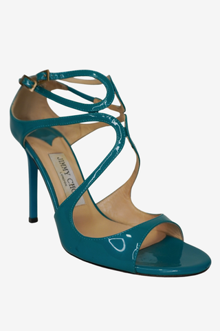 Jimmy Choo Blue sandals sz 37.5