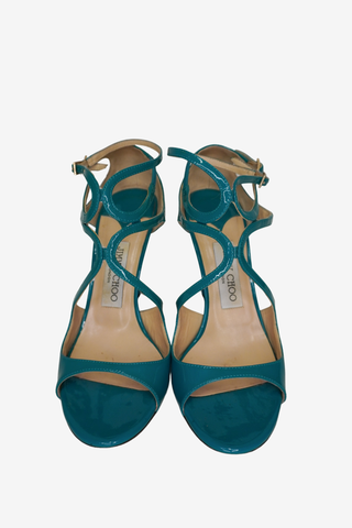 Jimmy Choo Blue sandals sz 37.5