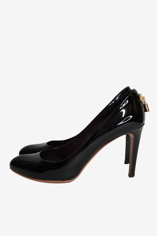 Louis Vuitton Black Patent Pumps sz 38.5 - Designer pumps at The Find Luxury Resale - Vancouver, Canada