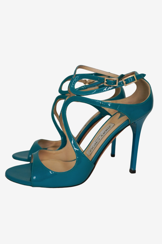 Jimmy Choo Blue sandals sz 37.5