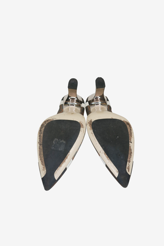 Fendi Zucca FF Logo Mesh Pumps sz 38.5 - Designer pumps at The Find Luxury Resale - Vancouver, Canada