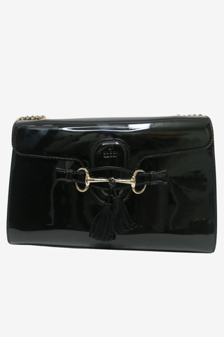 Gucci Patent Horsebit Emily Bag - Designer Totes at The Find Luxury Resale - Vancouver, Canada