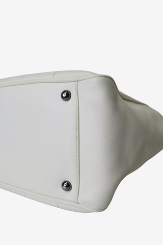 Chanel White Chocolate Bar Tote - Designer Handbags at The Find Luxury Resale - Vancouver, Canada