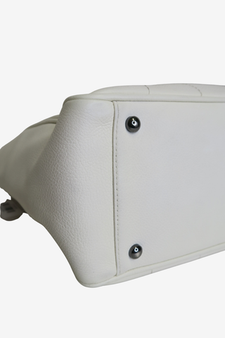 Chanel White Chocolate Bar Tote - Designer Handbags at The Find Luxury Resale - Vancouver, Canada