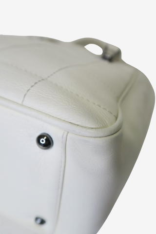 Chanel White Chocolate Bar Tote - Designer Handbags at The Find Luxury Resale - Vancouver, Canada