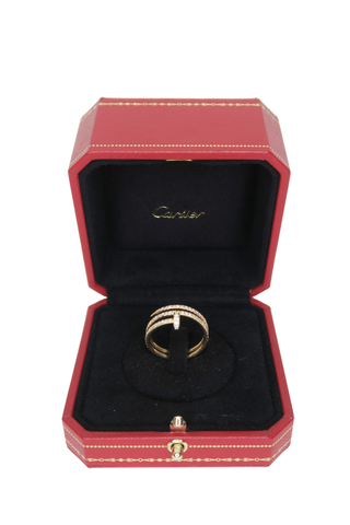 Cartier Just Un Clou Ring Double Half-Paved - Designer Accessories at The Find Luxury Resale - Vancouver, Canada