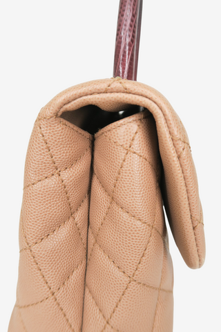 Chanel Lizard Trimmed Small Coco Top Handle Bag - Designer Handbags at The Find Luxury Resale - Vancouver, Canada