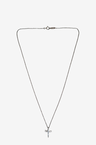 Tiffany Mini Cross Pendant Necklace - Designer Necklaces at The Find Luxury Resale - Vancouver, Canada