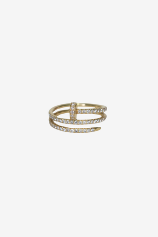 Cartier Juste Un Clou Ring Double Half-Paved - Designer Accessories at The Find Luxury Resale - Vancouver, Canada
