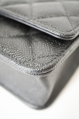Chanel Turnlock CC Bow Wallet On Chain